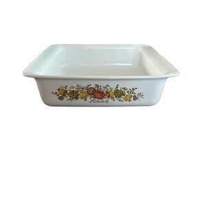 CorningWare White Baking Dish with Fruit Design
